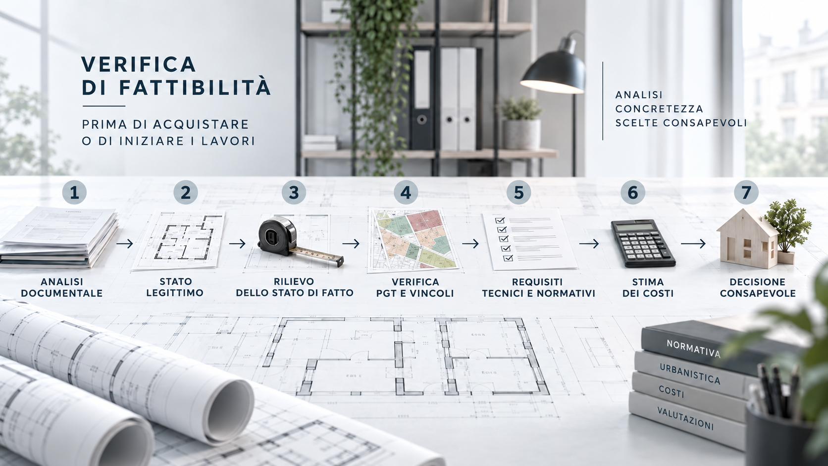 Verifica di fattibilità prima di un cambio di destinazione d'uso