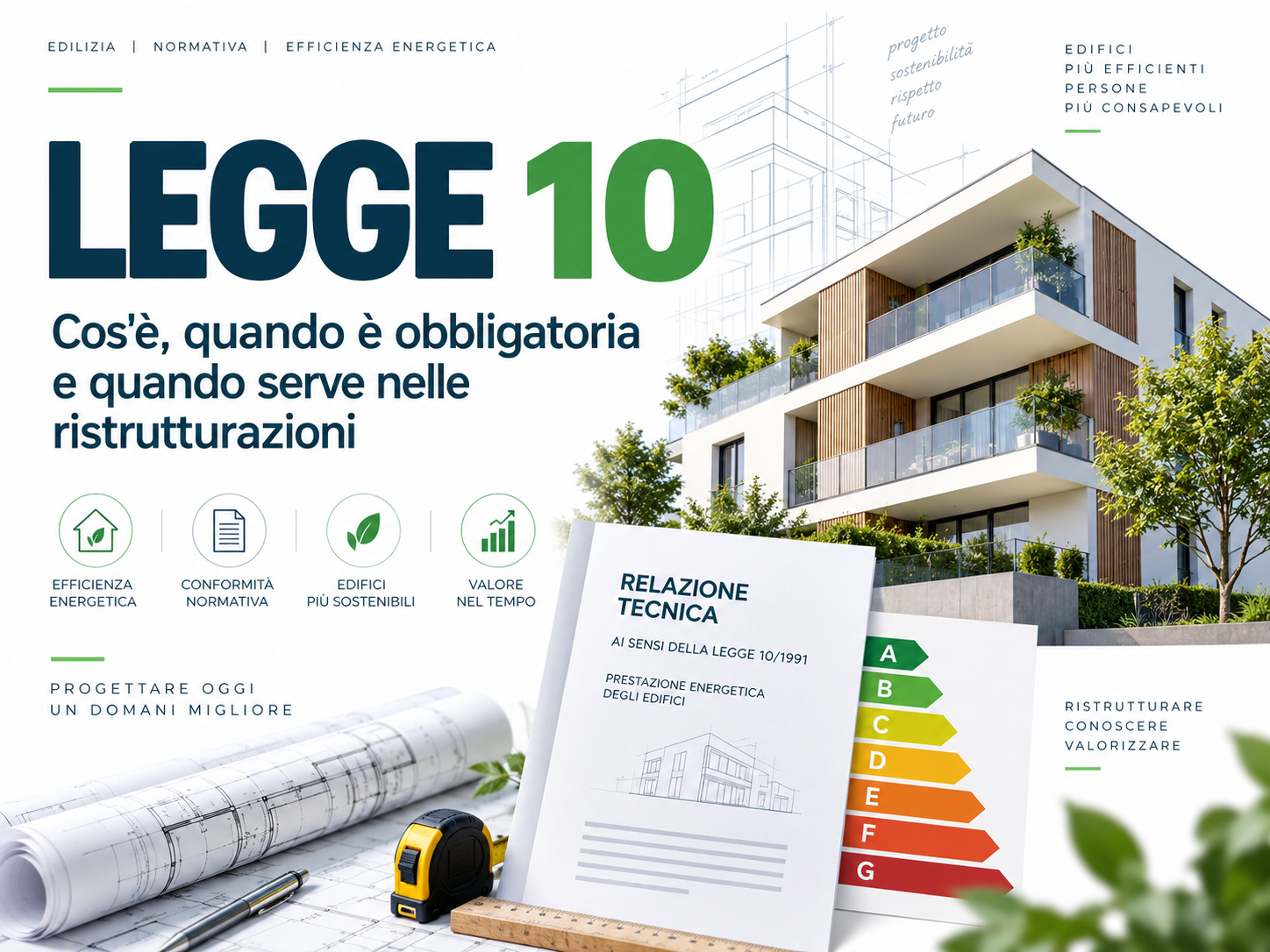 Legge 10: relazione tecnica energetica per ristrutturazioni e interventi edilizi